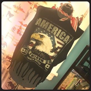 Sleeveless Eagle T, Customized